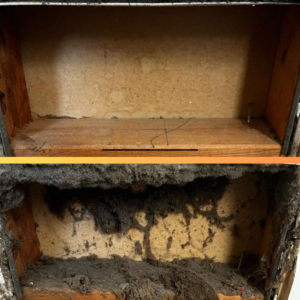 before/after air duct cleaning